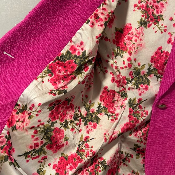 L’Agence Chamberlain Pink Tweed Blazer Jacket Womens 8 - Picture 7 of 7